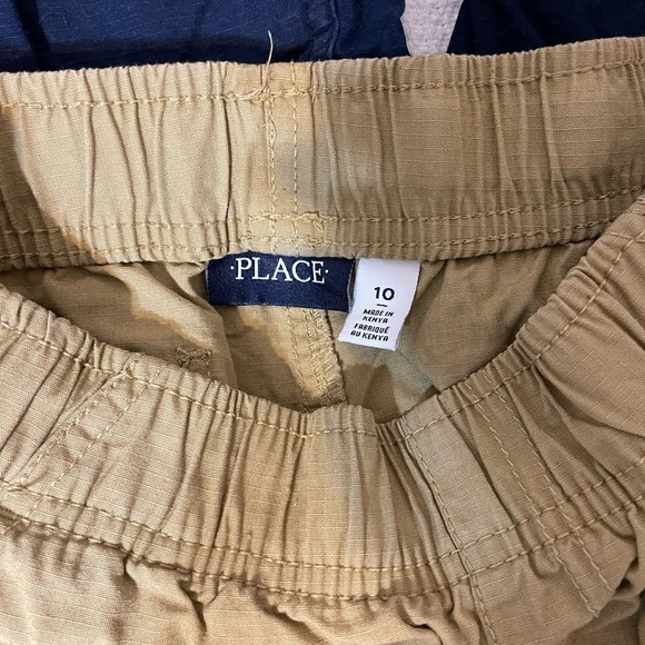The Children's Place Boys Cargo Shorts - Black, Blue, Tan - Picture 3 of 4